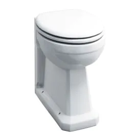 Burlington Regal Round Back-To-Wall Toilets - White