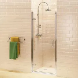 Add elegance to your shower with Burlington 760 Hinged Door