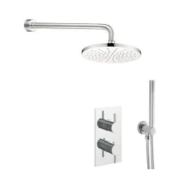 Just Taps Florentine Round Thermostatic Valve Head & Handset