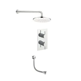 Just Taps Florentine Thermostatic Valve, Head & Bath Filler