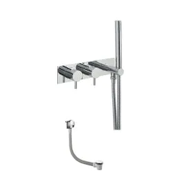 Just Taps Florentine Round Valve, Handset & Bath Filler