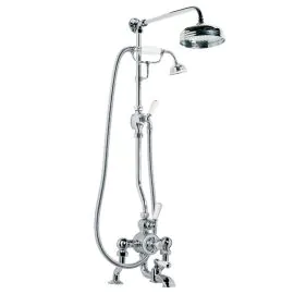 Lefroy Brooks Godolphin Exposed Thermo Bath Shower Mixer & 8" Head - Chrome