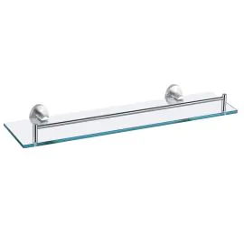 Just Taps Inox Stainless Steel Tempered Glass Shelf