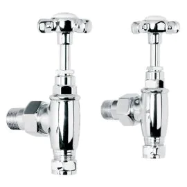 Lefroy Brooks Classic Radiator Stopcocks (pair) - Chrome