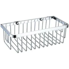 Heritage Rectangle Wire Basket - Chrome