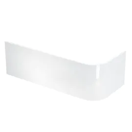 Viride offset bath panel 1800x750mm in White Gloss