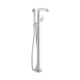 VADO ARRONDI Freestanding Bath Mixer Tap - Chrome Finish