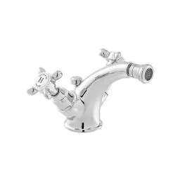 VADO Axbridge Mono Bidet Mixer + Pop-Up Basin Waste - Chrome Finish