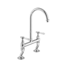 VADO Axbridge Bridge Kitchen Tap Mixer with lever handles