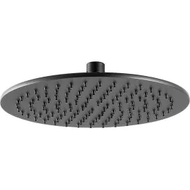 BDC Round Shower Head 200mm Matt Black