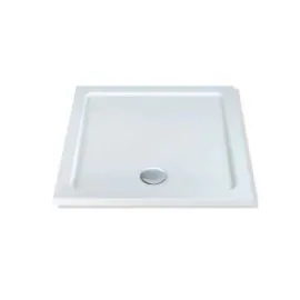 BDC 800 x 800mm Stone Resin Shower Tray White