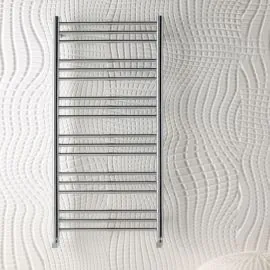 BDC 1200 X 400mm Round Chrome Heated Towel Rail 