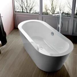 Bette Starlet Oval Silhouette 1750 X 800mm Freestanding Steel Bath No Tap Holes