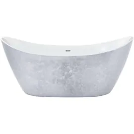 Heritage Hylton Freestanding Acrylic Double Ended Bath - Stainless Steel Effect