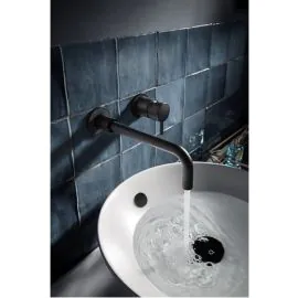 Crosswater MPRO Wall Mounted Basin Mixer Matt Black