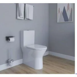 Essentials Blade Fully Back To Wall Close Coupled WC w/ Seat