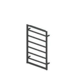 800 X 500mm Mitre Designer Matt Anthracite Heated Towel Rail 