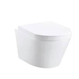 Essentials Arco 520mm Rimless Wall Hung Pan White