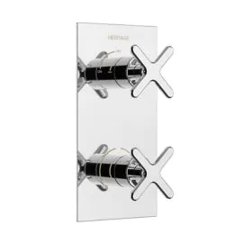 Salcombe 1 Outlet 2 Handle Concealed Shower Valve