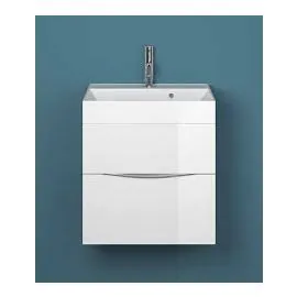 Crosswater Glide II 500 x 450 2 Drawer Wall Hung Vanity Unit