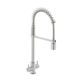 VADO Vibe Mono Sink Mixer - Pull Out Swivel Spout - Chrome Finish