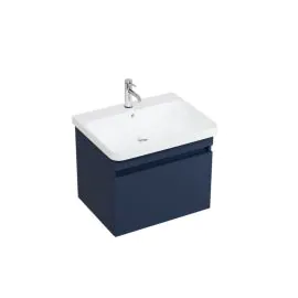 Dalston 600mm Wall Mounted Vanity Unit - Matt Blue