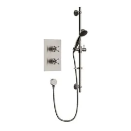 Dawlish Concealed Valve & Shower Kit Brushed Nickel