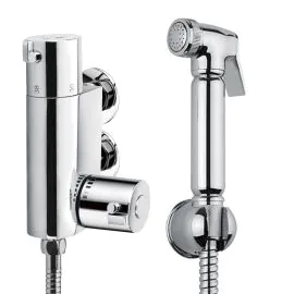 Experience Comfort with the Thermostatic Chrome Douche Set