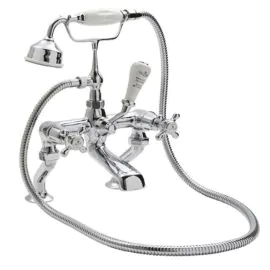 Strand Crosshead Bath Shower Mixer Deck Mounted Chrome