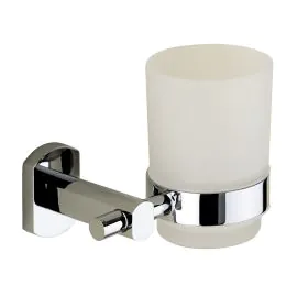 Bathroom Origins Edera Chrome Tumbler & Holder