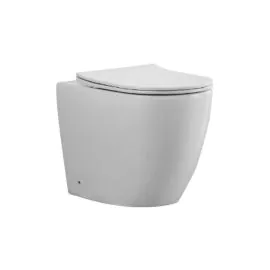 Peter Pan Back To Wall Complete Rimless WC Including Soft Close Seat