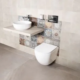 Source Wall Mounted Rimless WC & Soft Close Seat