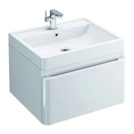 Pura Flite Vanity Unit 600mm Single Drawer Including Basin