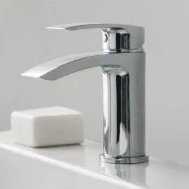 Crosswater Flow Basin Mixer with Click Clack Waste