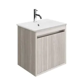 Flute 475 x 355 x 480mm Wall Mounted Nordic Oak vanity unit