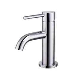 BDC Mini Chrome Mono Basin Mixer Inc Clacker Waste