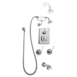 Lefroy Brooks Godolphin Conc Thermo SM w/Manual Bath Filler - Chrome