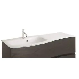 Crosswater Svelte Ice White 1TH Glass Basin