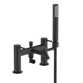 Hoxton Deck Mounted Bath/Shower Mixer - Matt Black