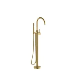 Hoxton Floorstanding Mono Bath/Shower Mixer Brushed Brass