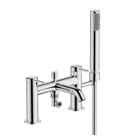 Hoxton Deck Mounted Chrome Bath/Shower Mixer w/ 2TH