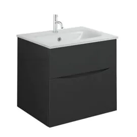 Glide II Ice White Glass Basin 1 Tap Hole 500mm