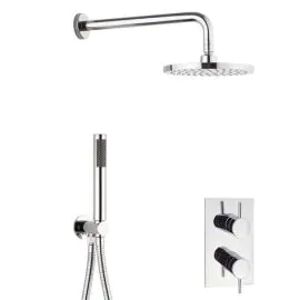 Crosswater Kai 2 Outlet 2 Handle Shower Bundle - Chrome