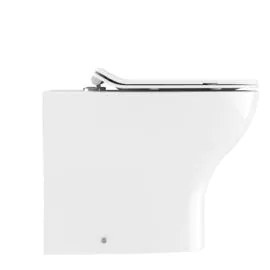 Kai Back to Wall Rimless Pan - Gloss White