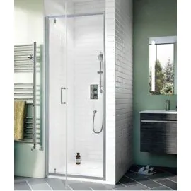 Kai 6 Bath Pivot Door 760mm x 1900mm, Clear Glass - Silver