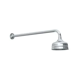 Lefroy Brooks Classic Long Projection Arm with Wall Bracket & 5" Classic Rose - Chrome