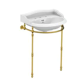 Lefroy Brooks Lissa Doon Basin Stand - Antique Gold