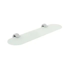 VADO Life Frosted Glass Shelf 530mm - Chrome Finish