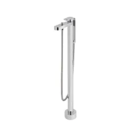 VADO Life Floor Standing Bath Shower Mixer And Shower Kit - Chrome Finish