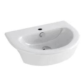 Essentials Arco  550mm Semi Countertop Basin With One Tap Hole